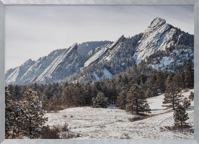 Boulder Flatirons Winter Poster