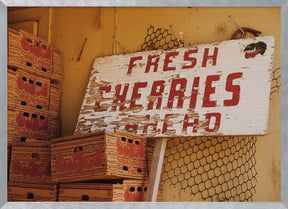 Fresh Cherries Ahead Poster