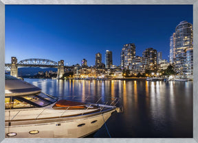 Granville Island in the evening Poster