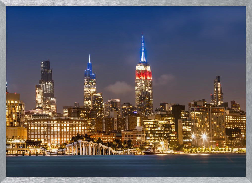 Impressive Midtown Manhattan Skyline with Little Island Poster