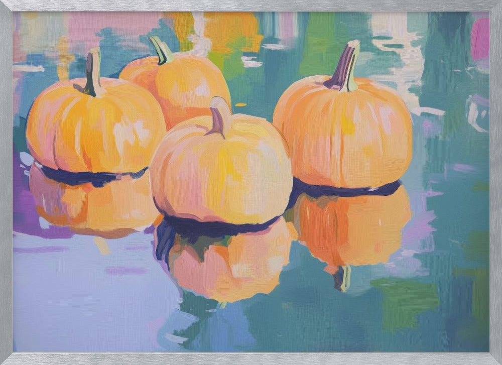 Colorful Pumpkins Poster