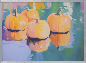 Colorful Pumpkins Poster