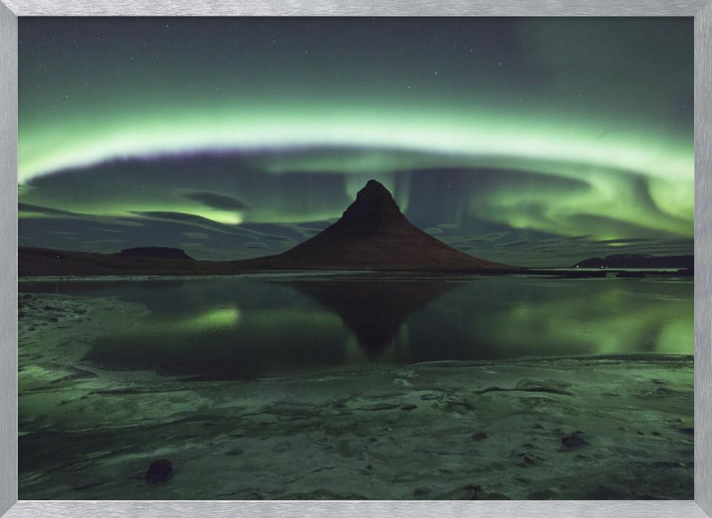 Kirkjufell Aurora Poster