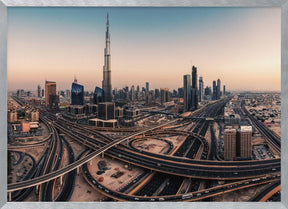 Dubai Skyline Panorama Poster