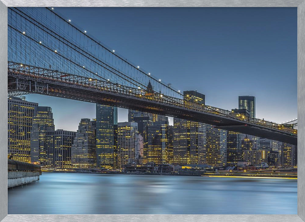 New York - Blue Hour over Manhattan Poster