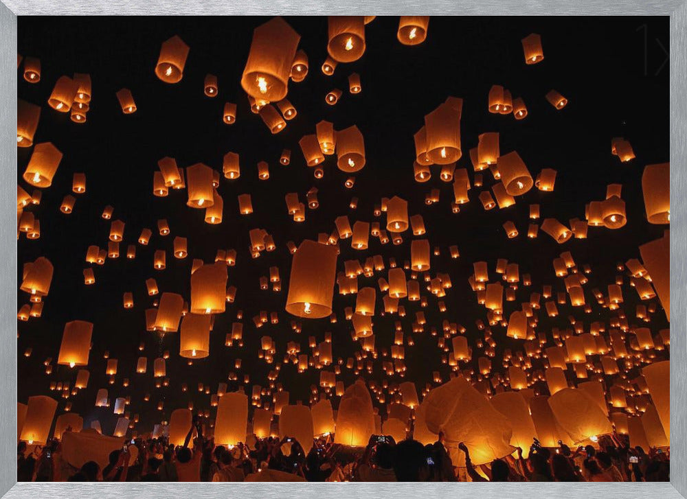 Floating Lanterns Poster