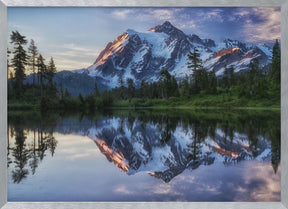 Sunrise on Mount Shuksan Poster