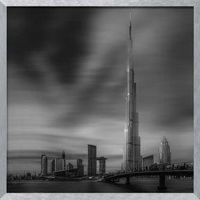 Dubai Downtown Cityscape, Dubai, UAE. Poster