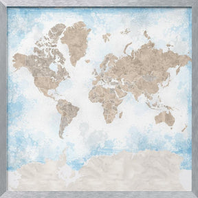 Ghada world map Poster