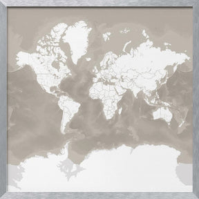 Orien world map Poster