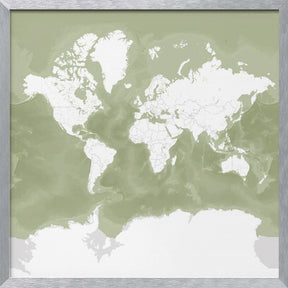 Pacheco world map Poster