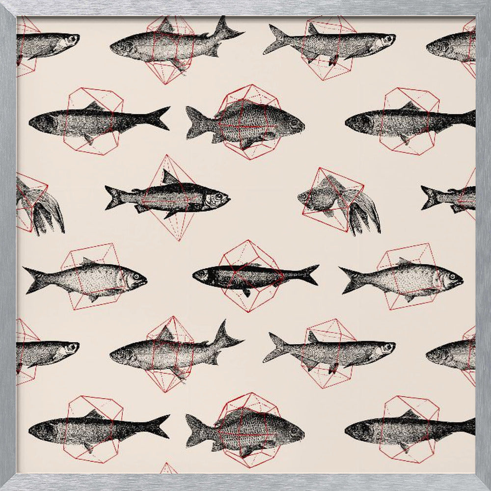 Fish In Geometrics Nº1 Poster