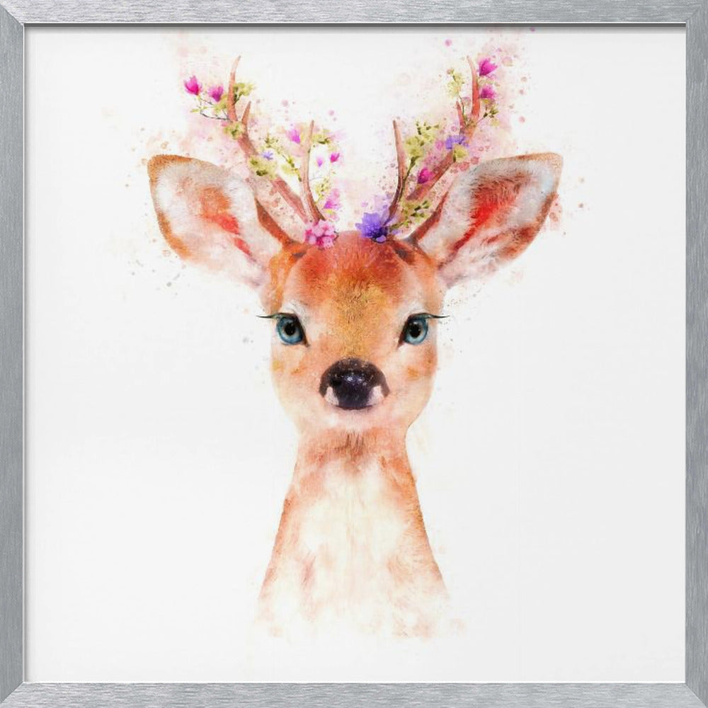 Baby Deer Poster