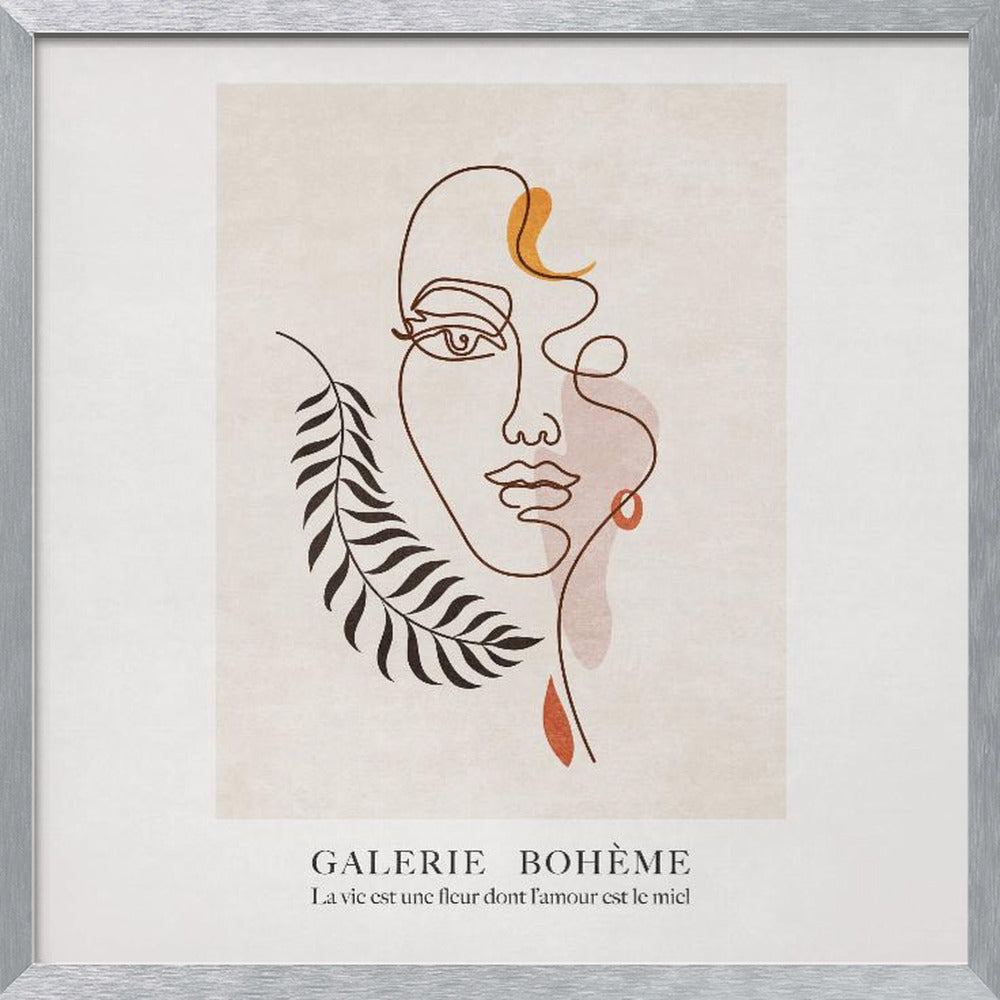 Line Girls Renkli Yuz Poster