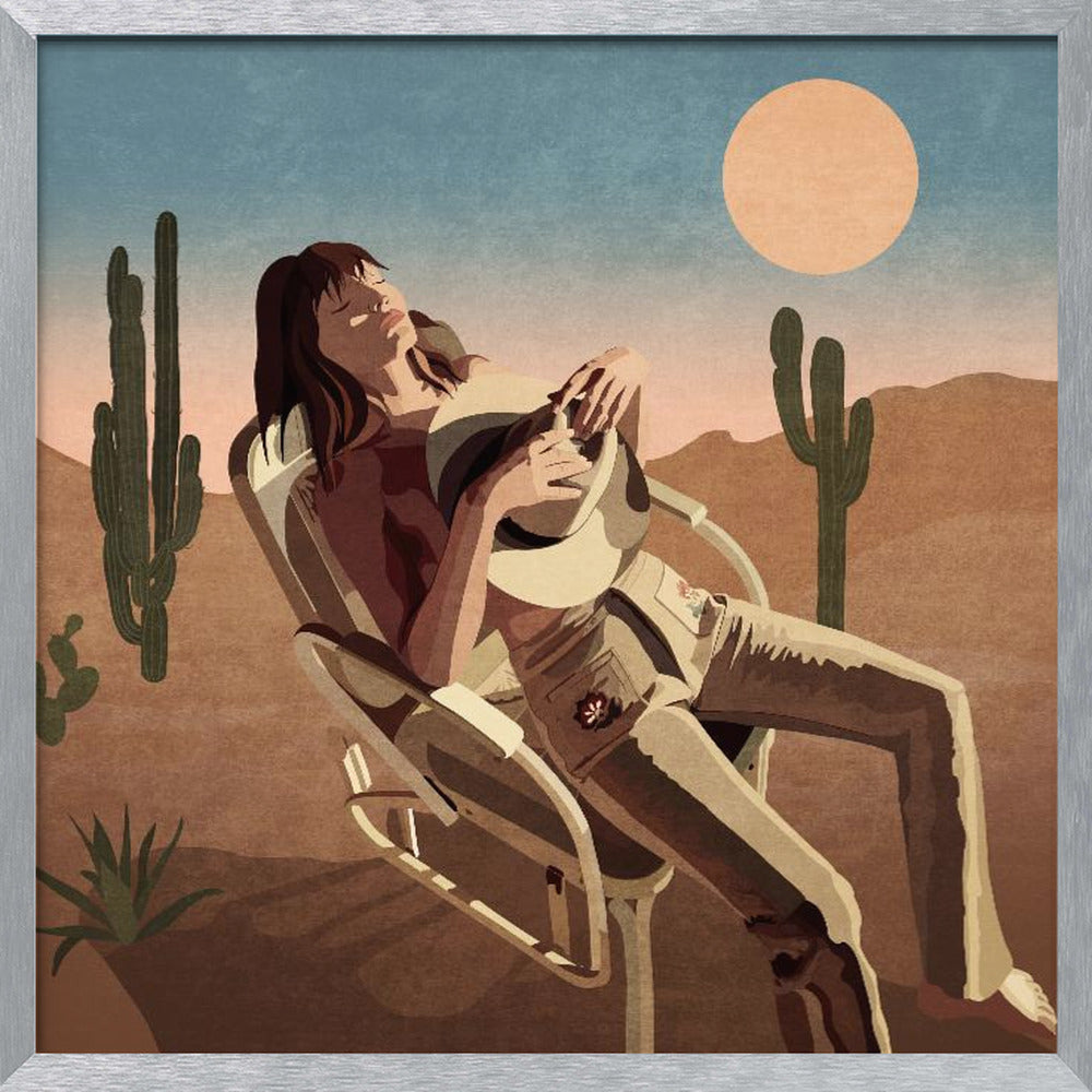 Batıda Dinlenen Kız Poster