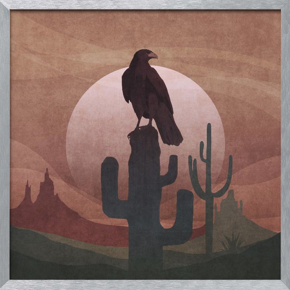 Cowboy Eagle Poster
