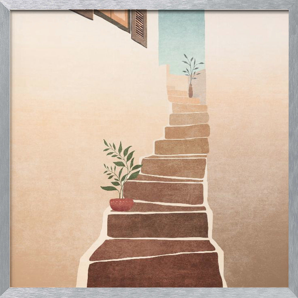 Morocco Stairs Poster