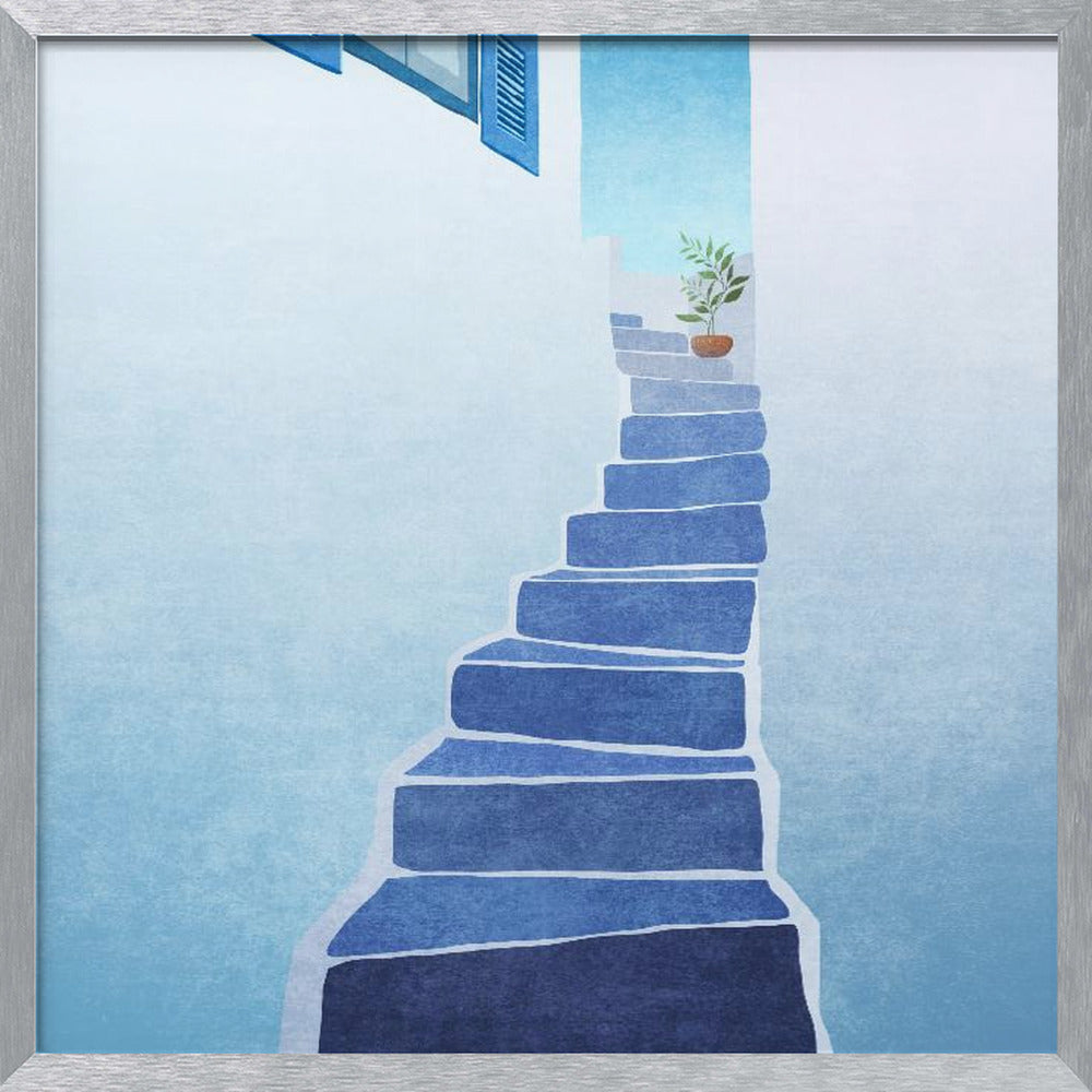 Greece Stairs Poster