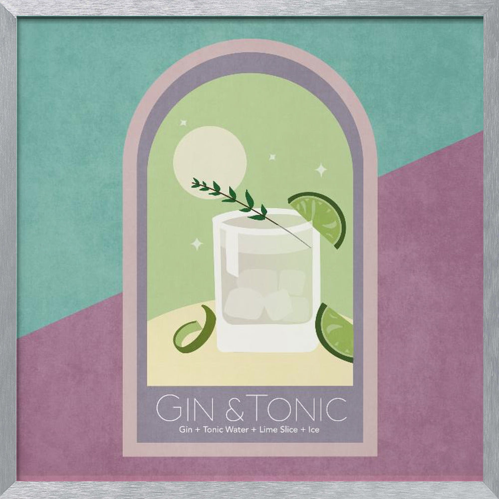 Kokteyl Gin Tonic Poster