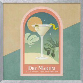 Kokteyl Dry Martini Poster