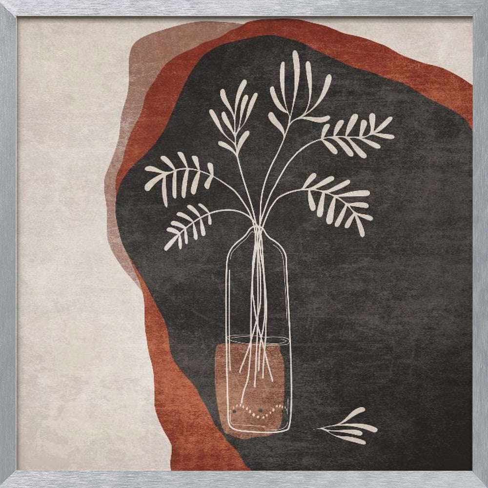 Turuncu Sulu Cicek Poster