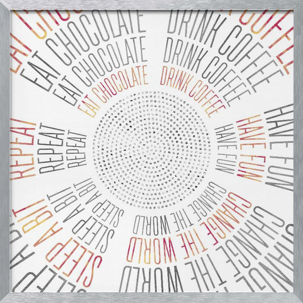 GRAPHIC ART Life Circles Poster