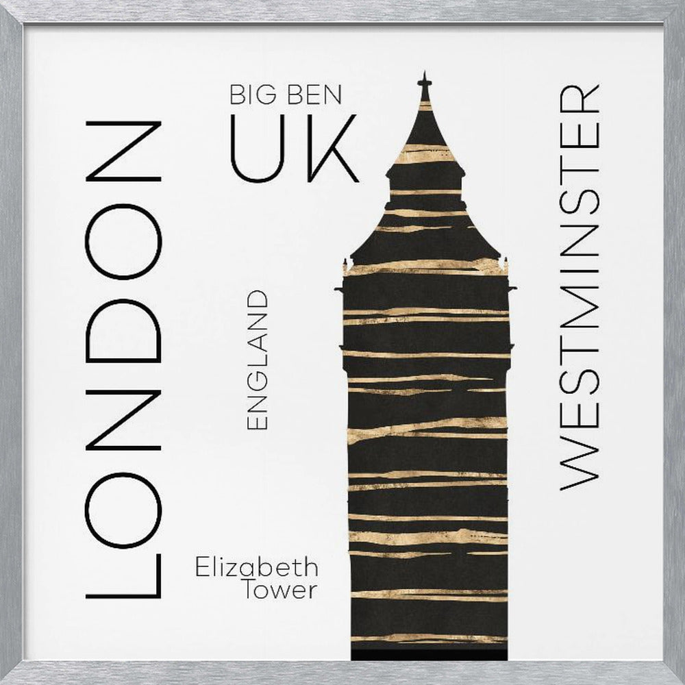 Urban Art LONDON Big Ben Poster