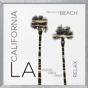 Urban Art LA Palm Trees Poster