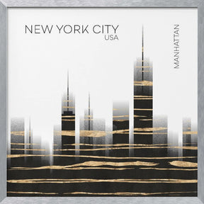 Urban Art NYC Skyline Poster