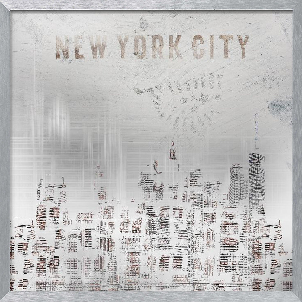 MODERN ART New York City Skylines | shabby chic Poster