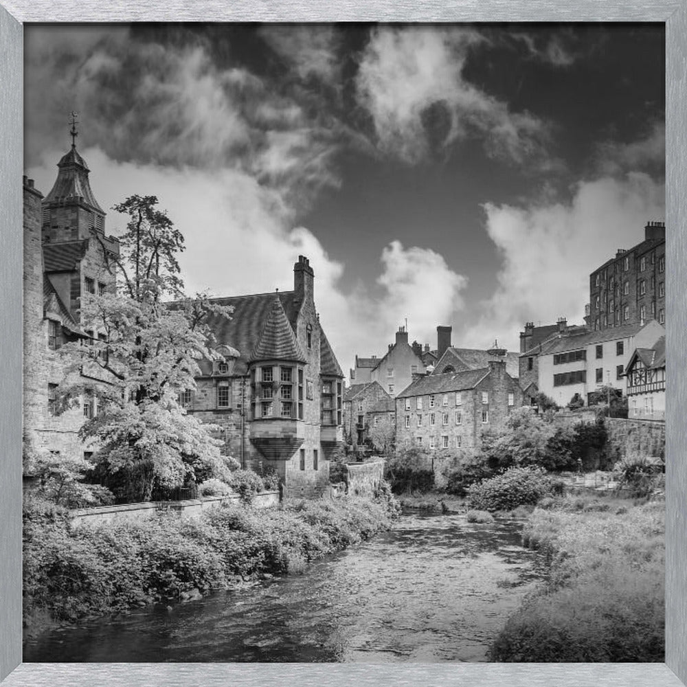 EDINBURGH Dean Village - Monochrome Poster