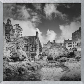 EDINBURGH Dean Village - Monochrome Poster