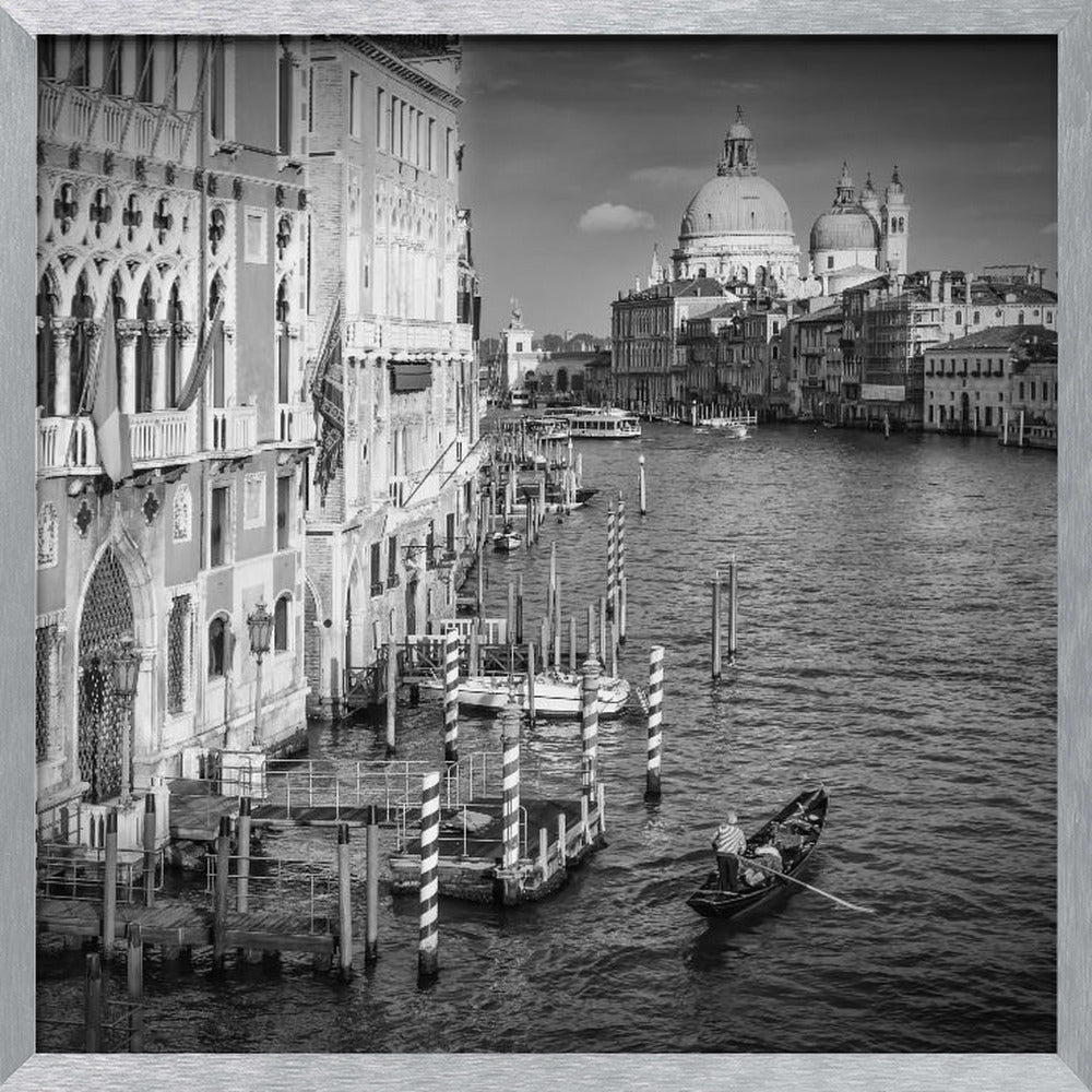 VENICE Canal Grande &amp; Santa Maria della Salute - monochrome Poster