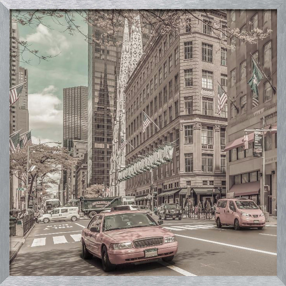 MANHATTAN 5th Avenue | urban vintage style Poster