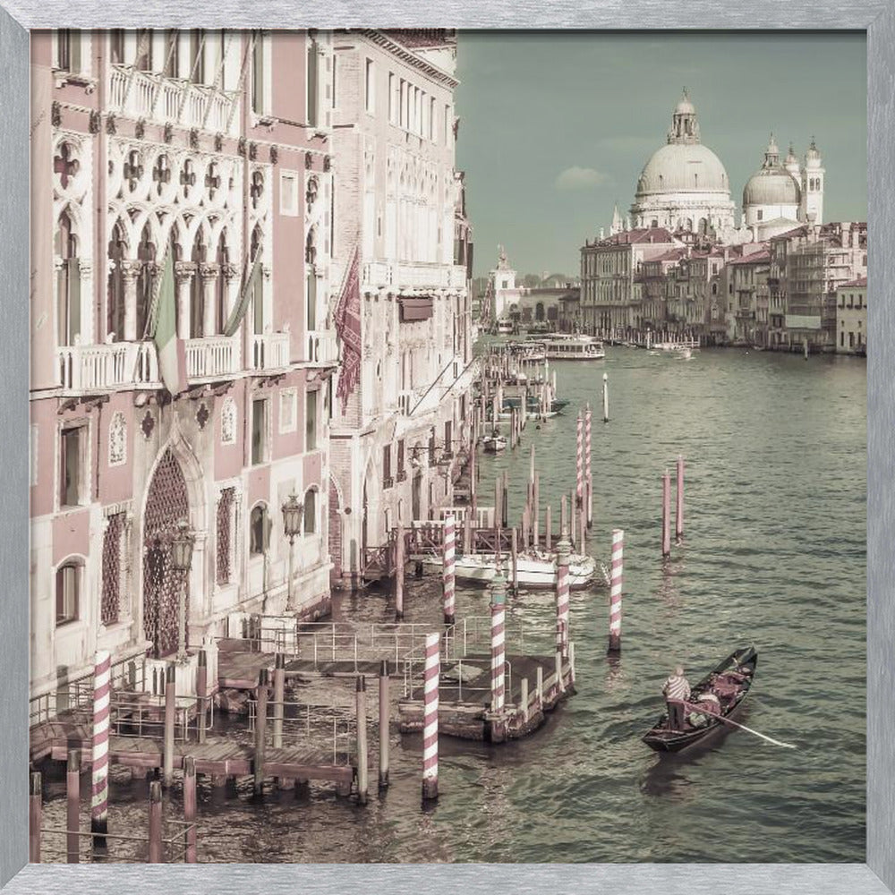 VENICE Canal Grande with Santa Maria della Salute | urban vintage style Poster