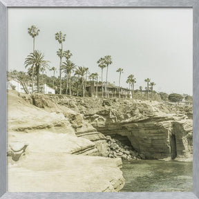 SAN DIEGO Vintage Sunset Cliffs Poster