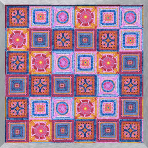 Granny squares blanket Poster