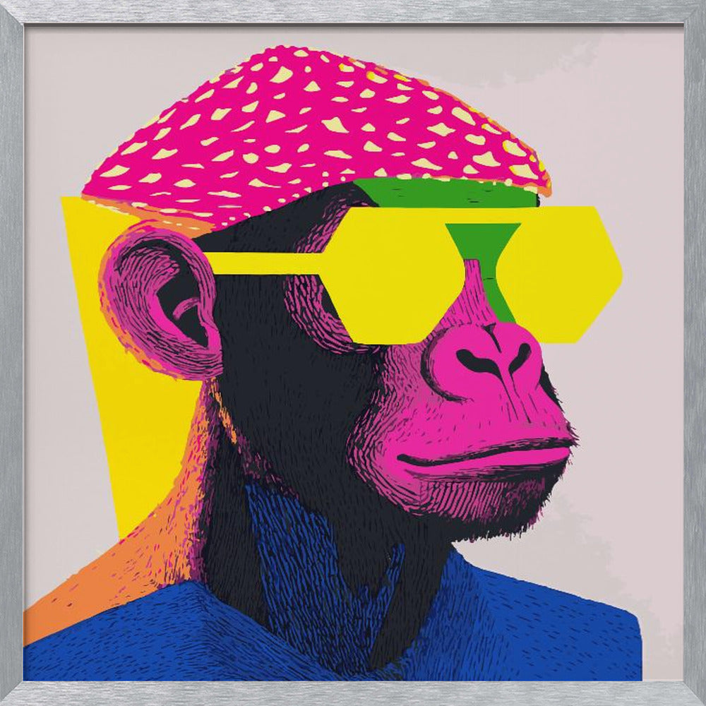 Cool Monkey Poster