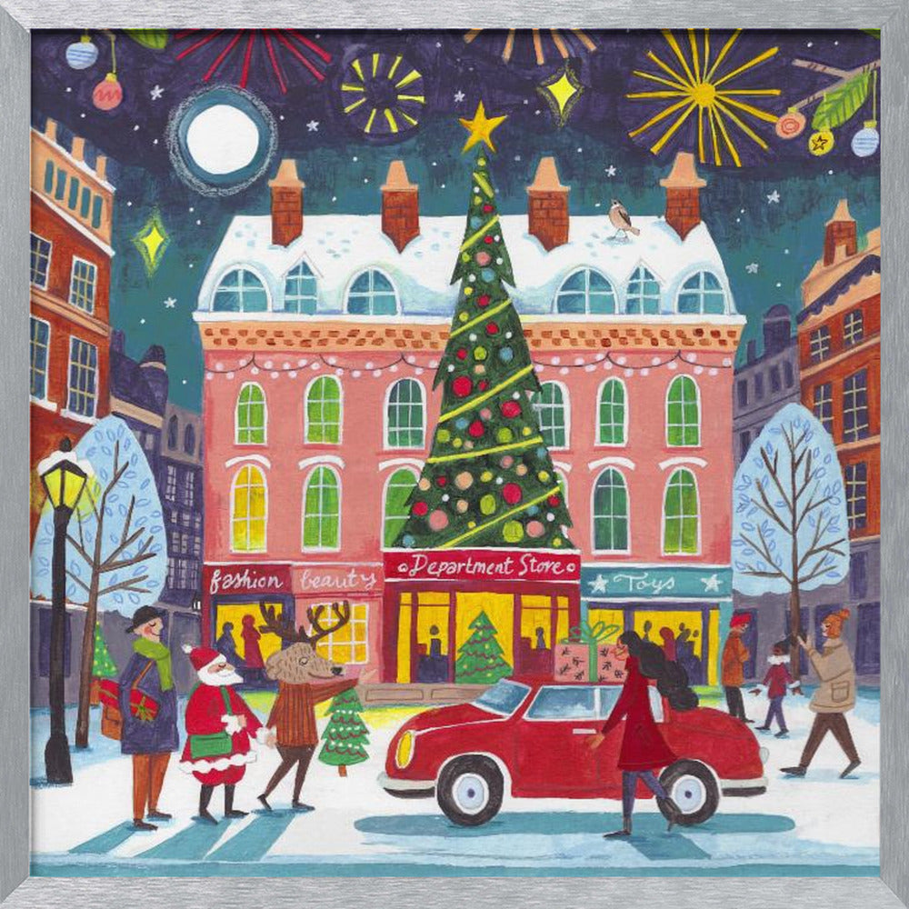 Christmas Shopping in the City Poster