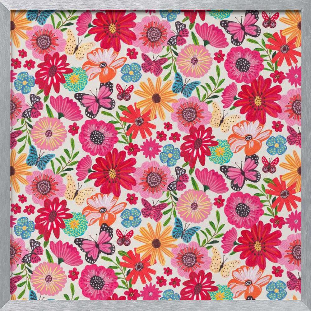 Bright floral Poster