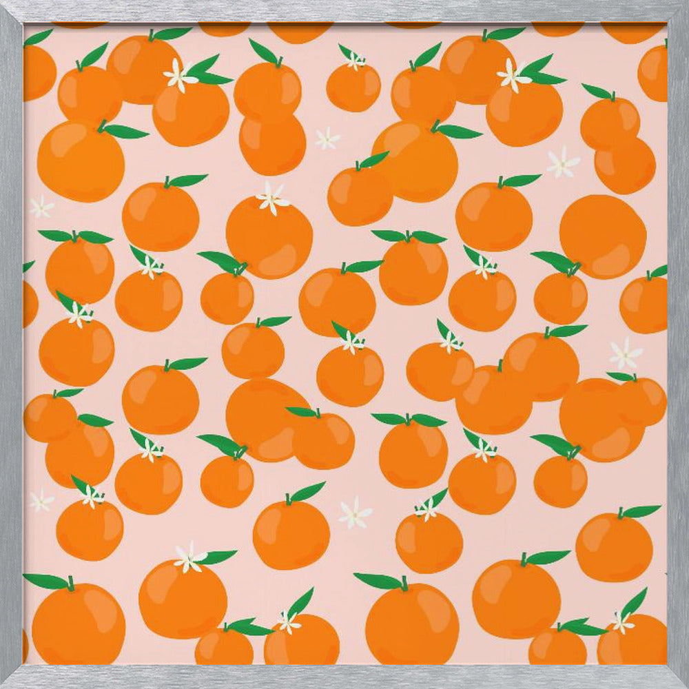 Oranges Pattern Poster