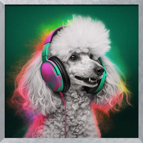 Party Poodle Poster