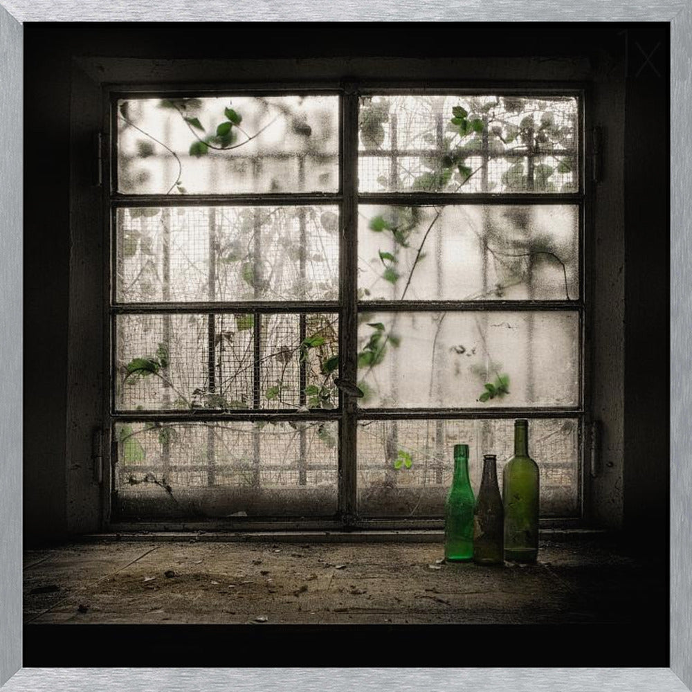 Still-Life with glass bottle Poster