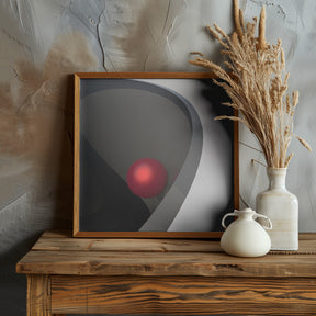 Metal Ball in Bowl Poster