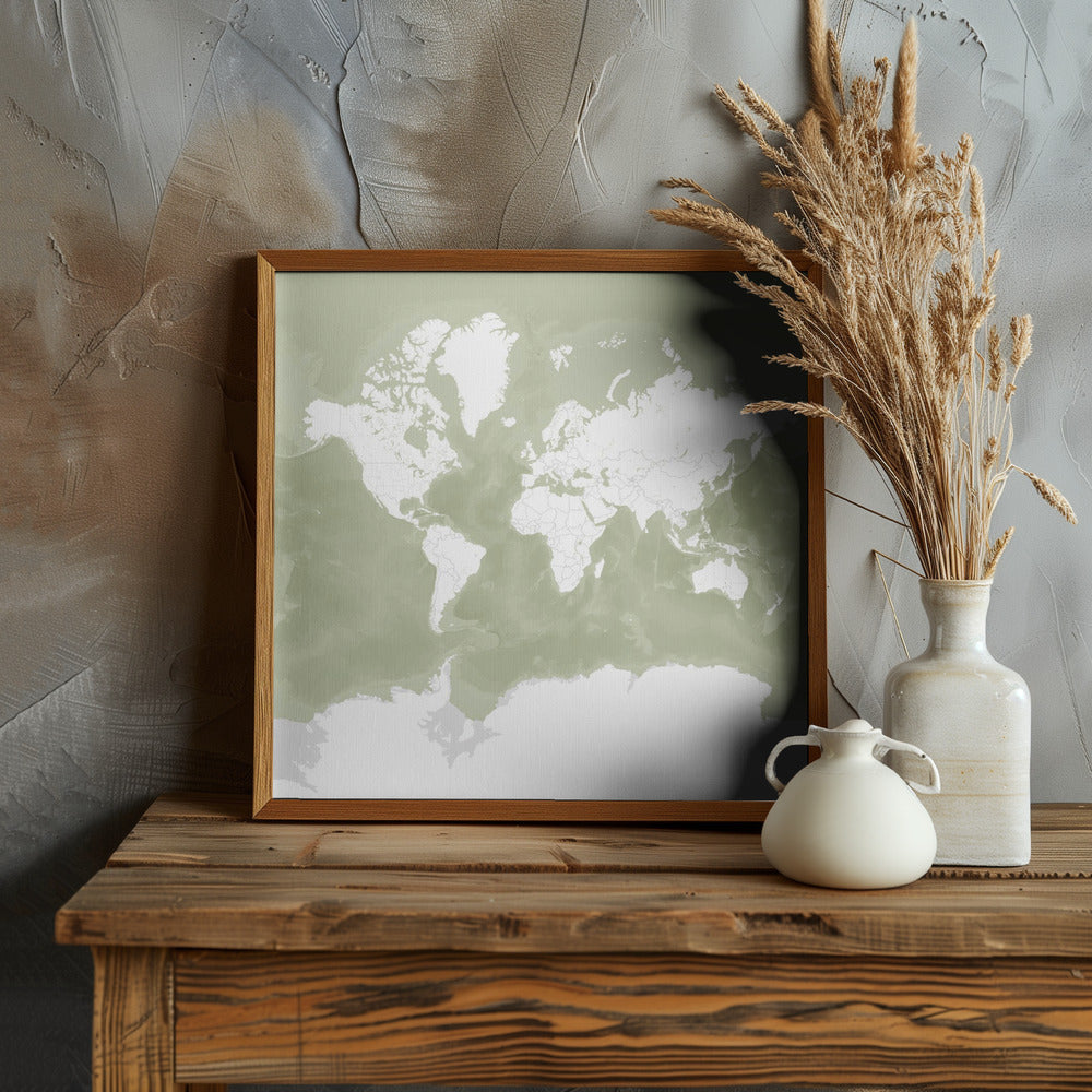 Pacheco world map Poster