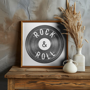 Rock Roll Print Poster