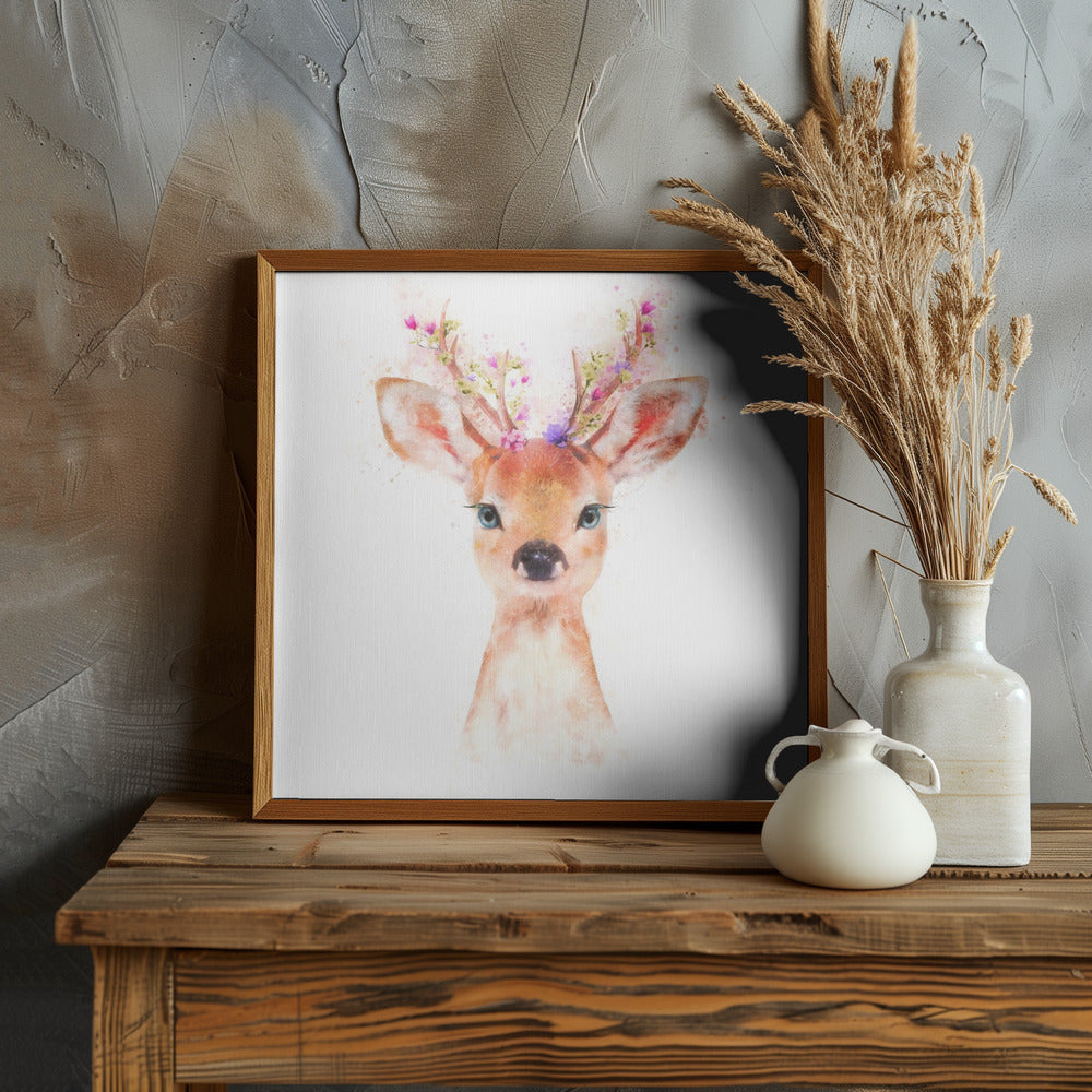 Baby Deer Poster