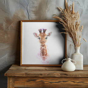 Baby Giraffe Poster