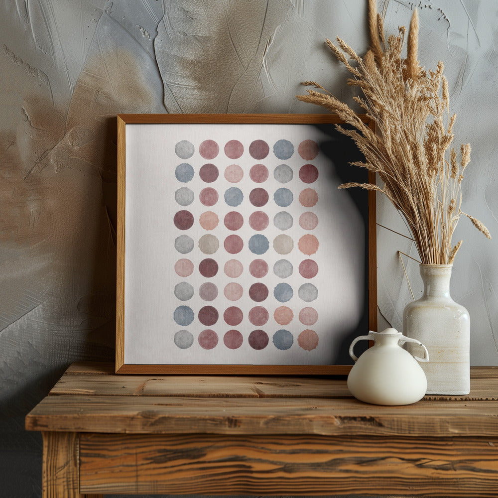 Watercolor Dots Poster