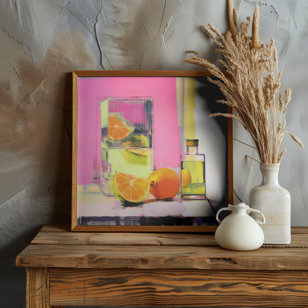 Neon Still Life No 3 Poster